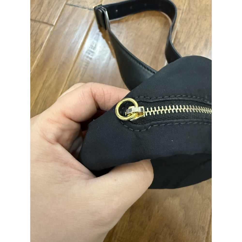 THE ROW Belt Bag Fanny Black Nylon Leather Trimmed Zipper Quiet Luxury Designer - Picture 14 of 15